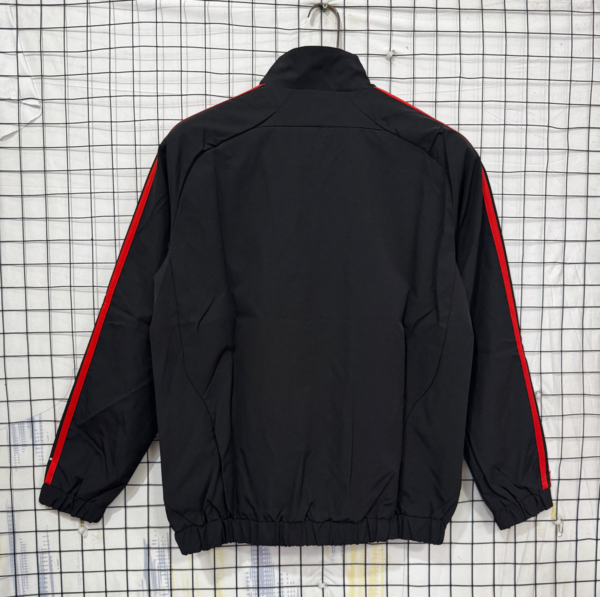 Liverpool 2025/26 Black & Red Lightweight Windbreaker - back view
