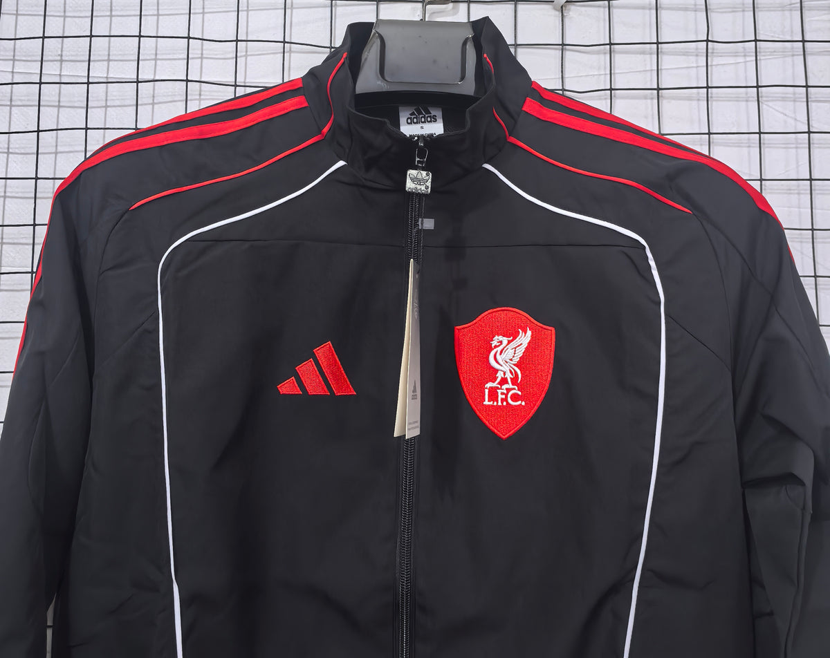 Liverpool 2025/26 Black & Red Lightweight Windbreaker - supplier image 3