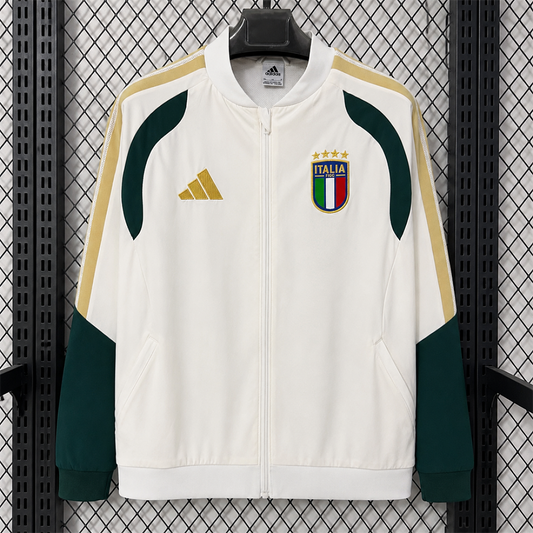 Italy White Windbreaker front