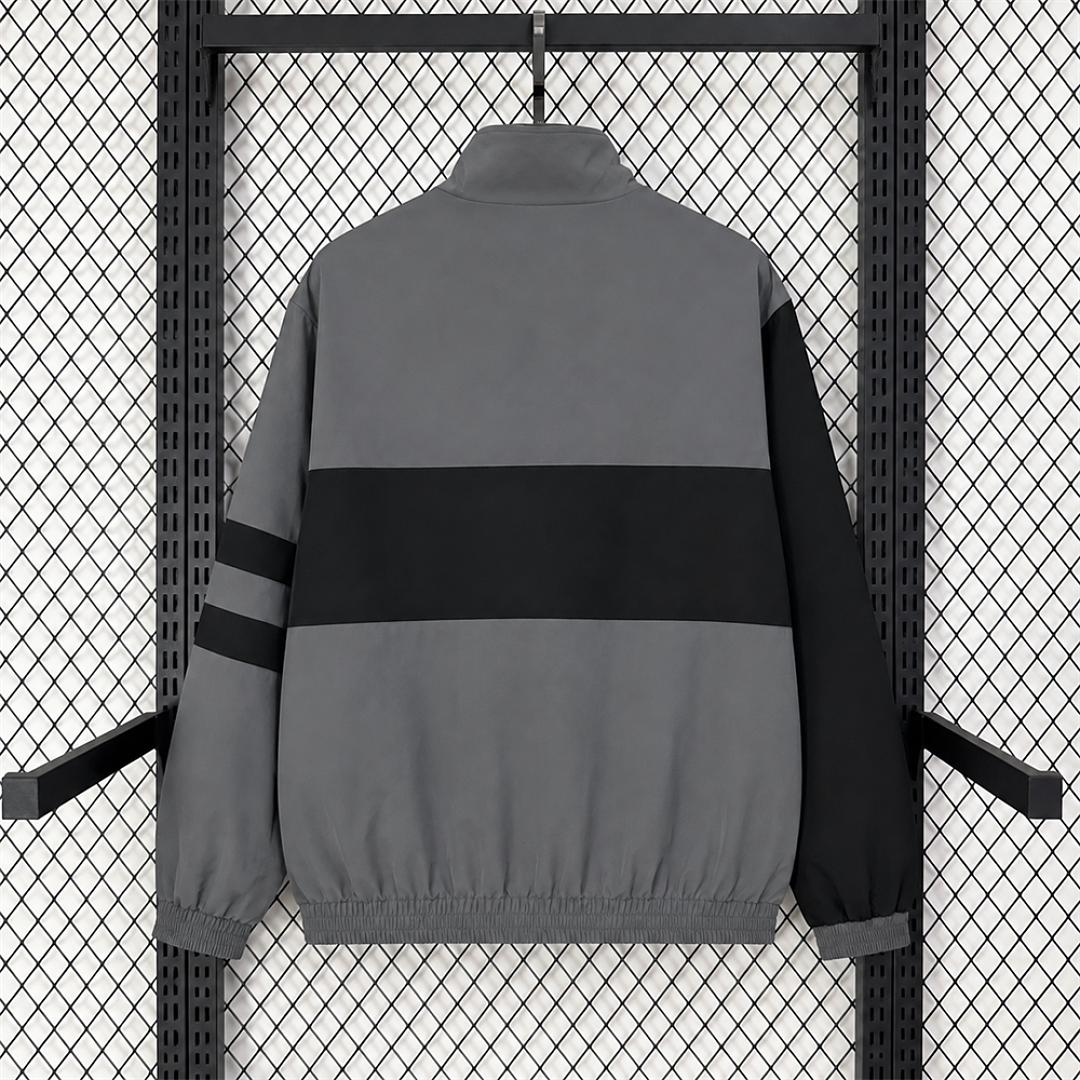 Inter Milan Grey Retro Windbreaker back