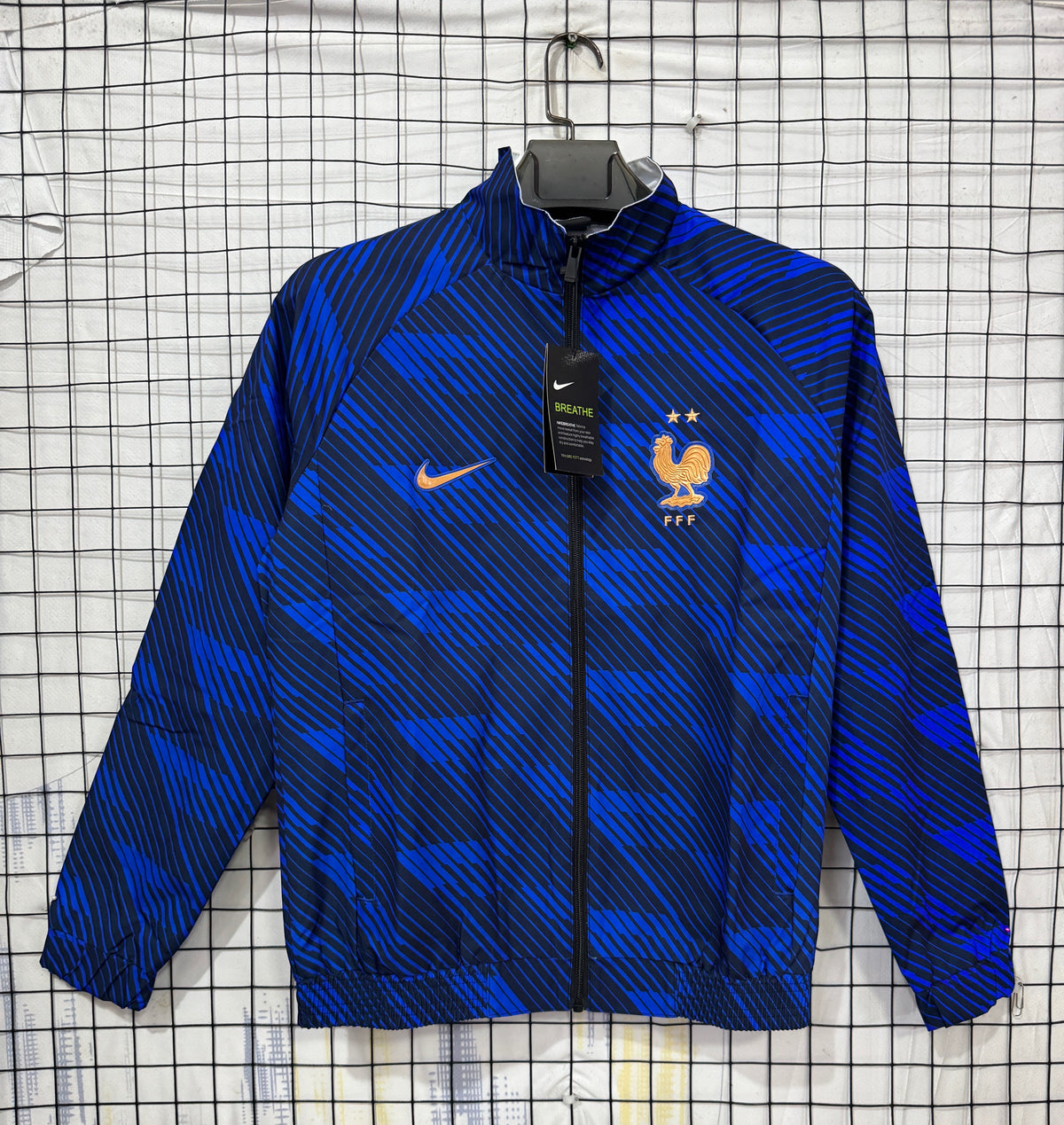 France 2026 Blue Lightweight Windbreaker - front view