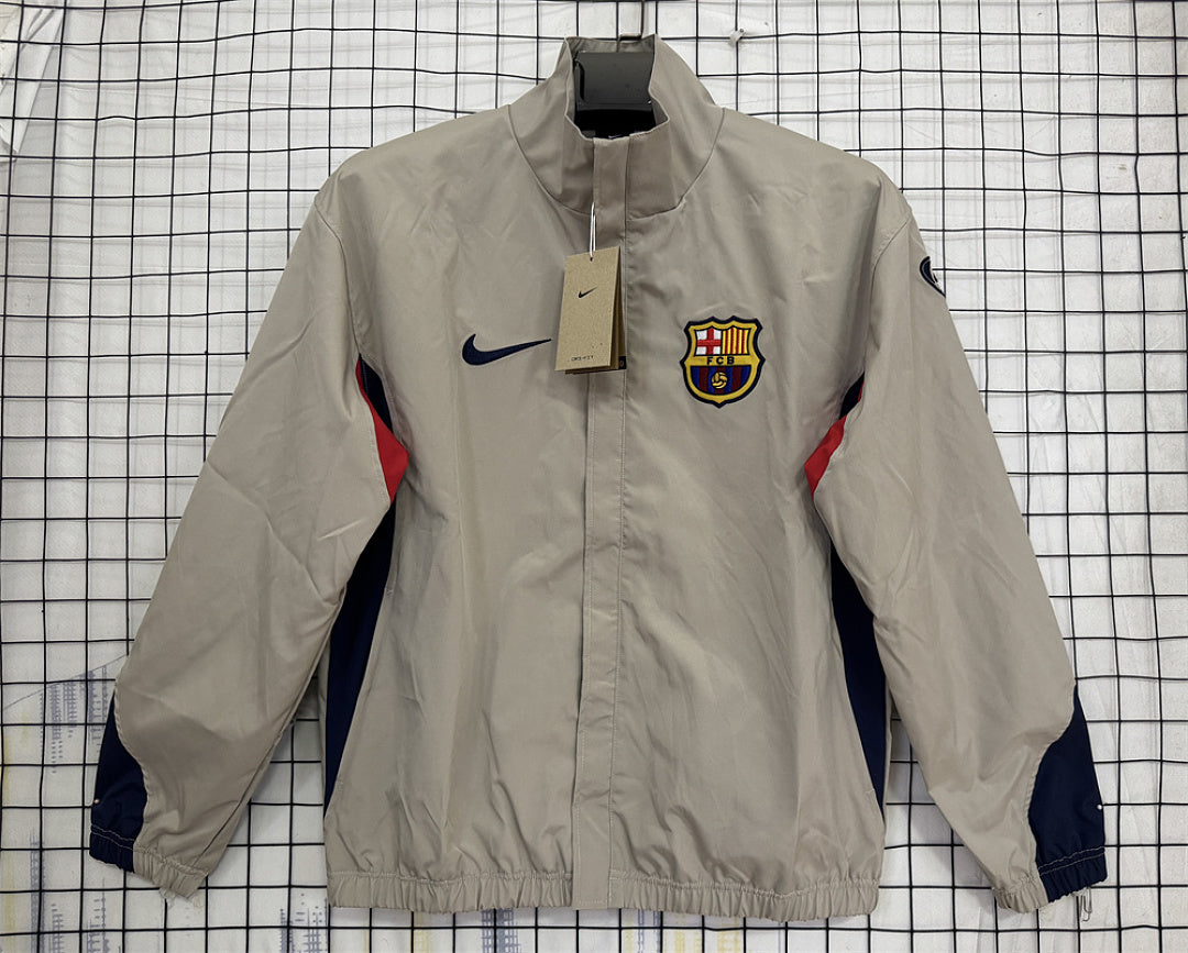 Barcelona 2003/04 Khaki Windbreaker front