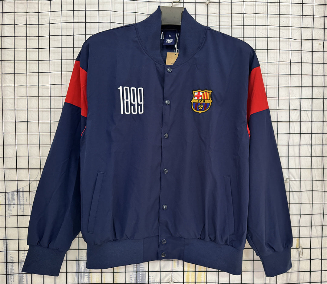 Barcelona 1899 Navy Windbreaker front