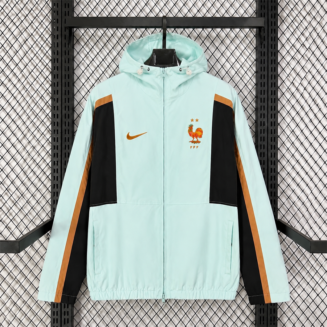 France Light Green World Cup Training Windbreaker front