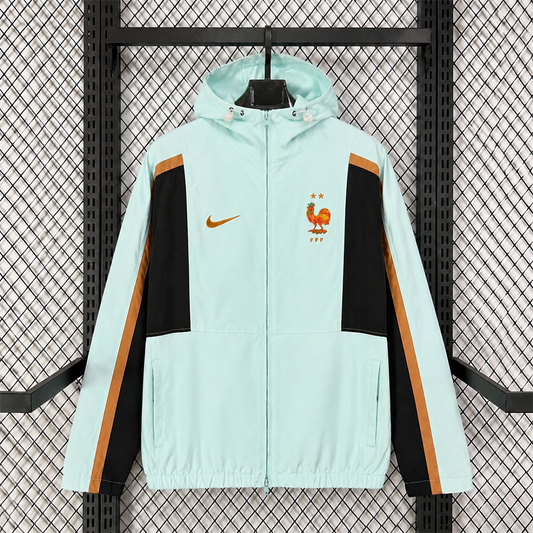 France Light Green World Cup Training Windbreaker front