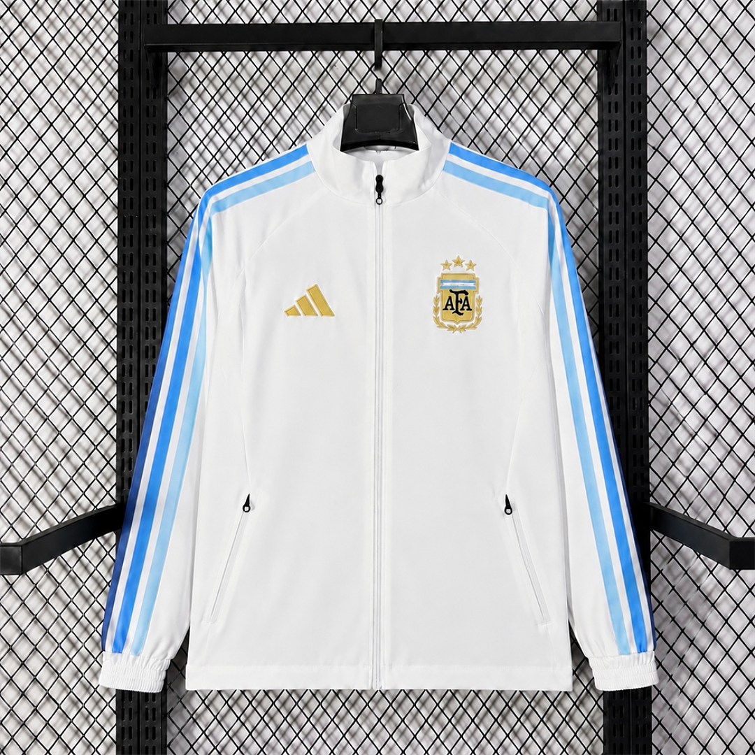 Argentina White World Cup Training Windbreaker front