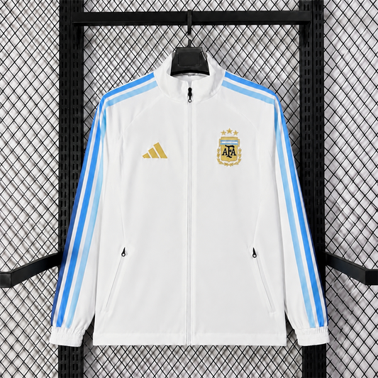 Argentina White World Cup Training Windbreaker front