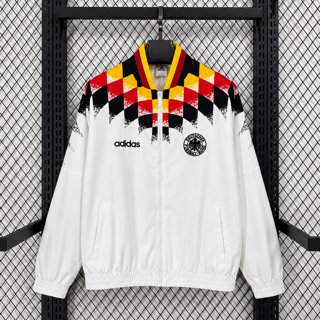 Germany White Print World Cup Training Windbreaker front