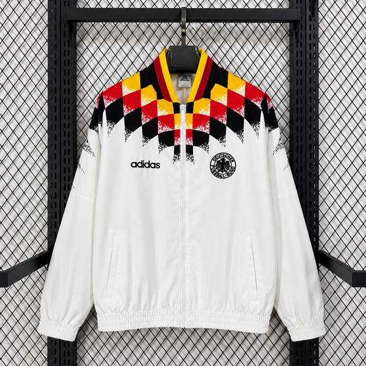 Germany White Print World Cup Training Windbreaker front