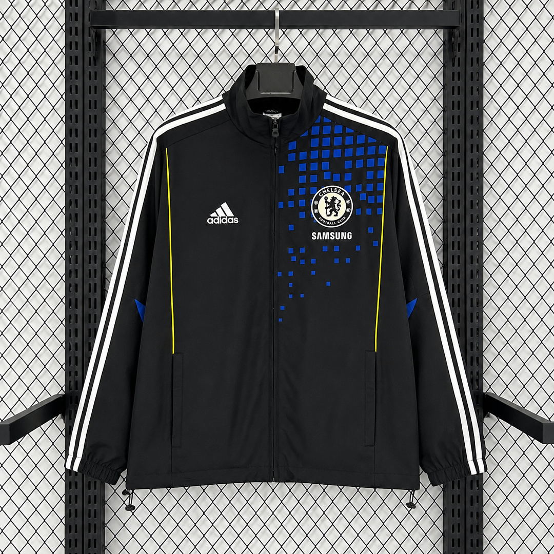 Chelsea 2011/12 Black Waterproof Windbreaker front