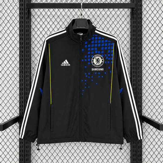 Chelsea 2011/12 Black Waterproof Windbreaker front