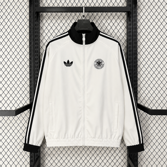 Germany White Retro Windbreaker front