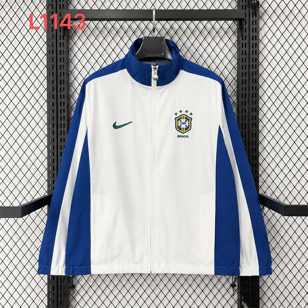 Brazil 1998 White Blue Windbreaker front