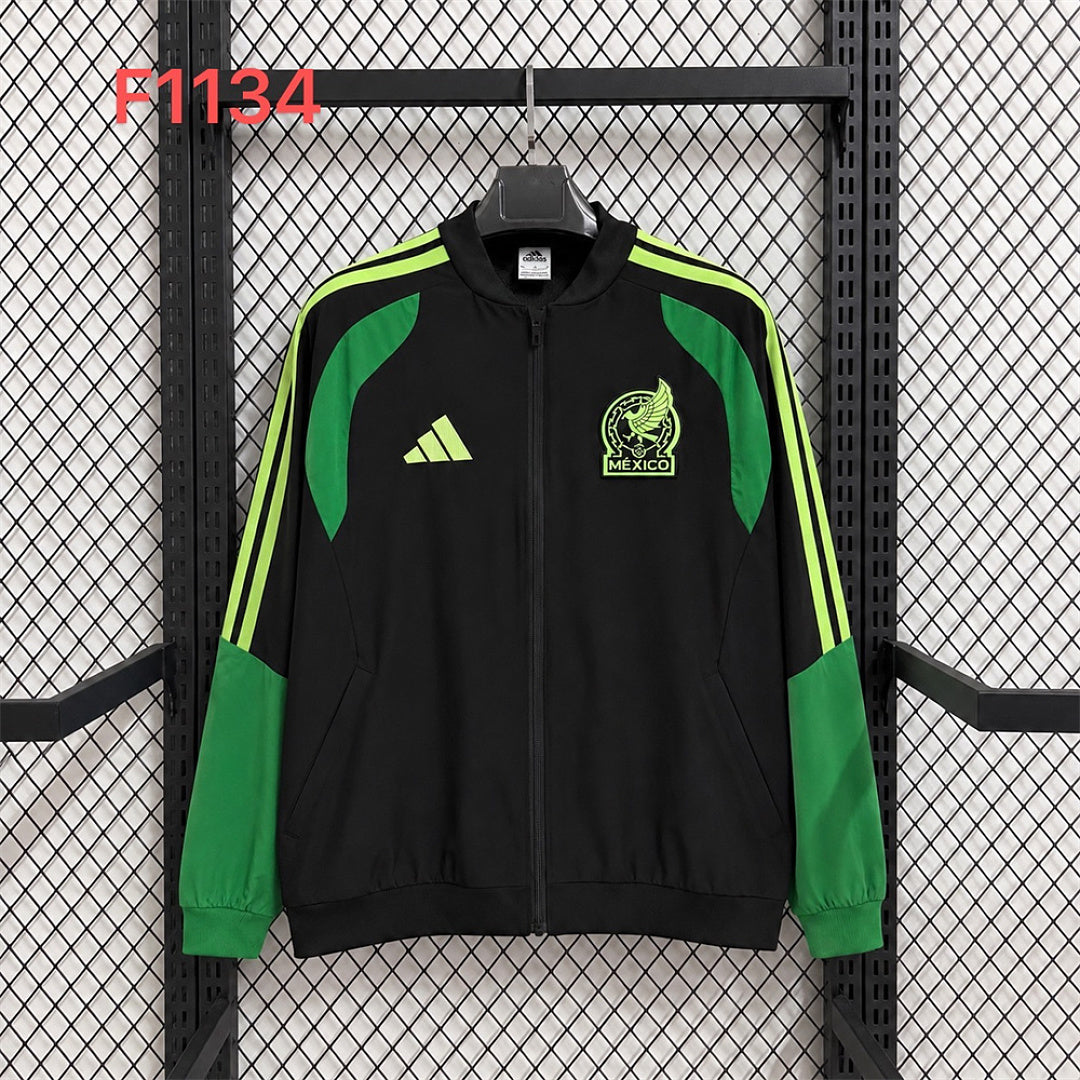 Mexico Black World Cup Training Windbreaker front