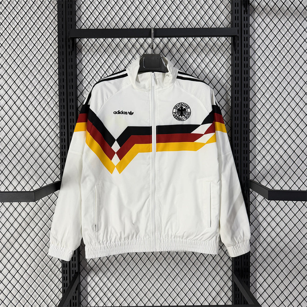 Germany Classic White Waterproof Windbreaker front