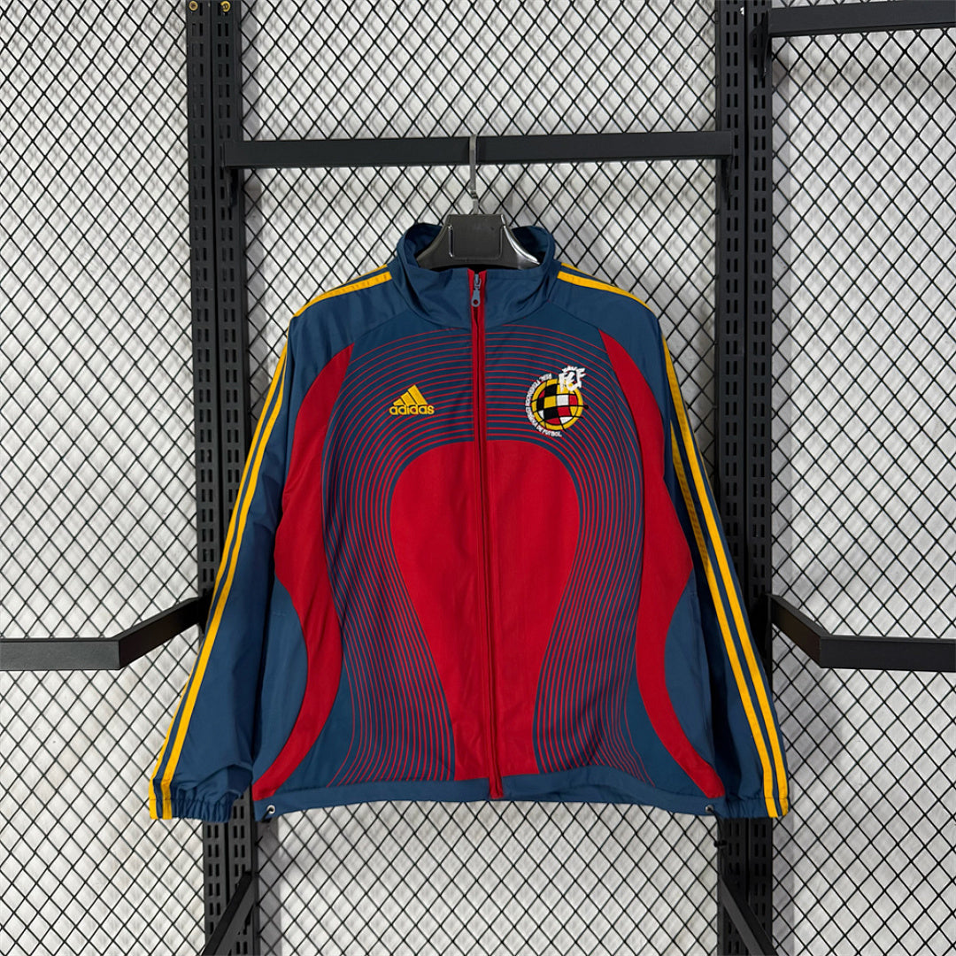 Spain Classic Red Navy Waterproof Windbreaker front