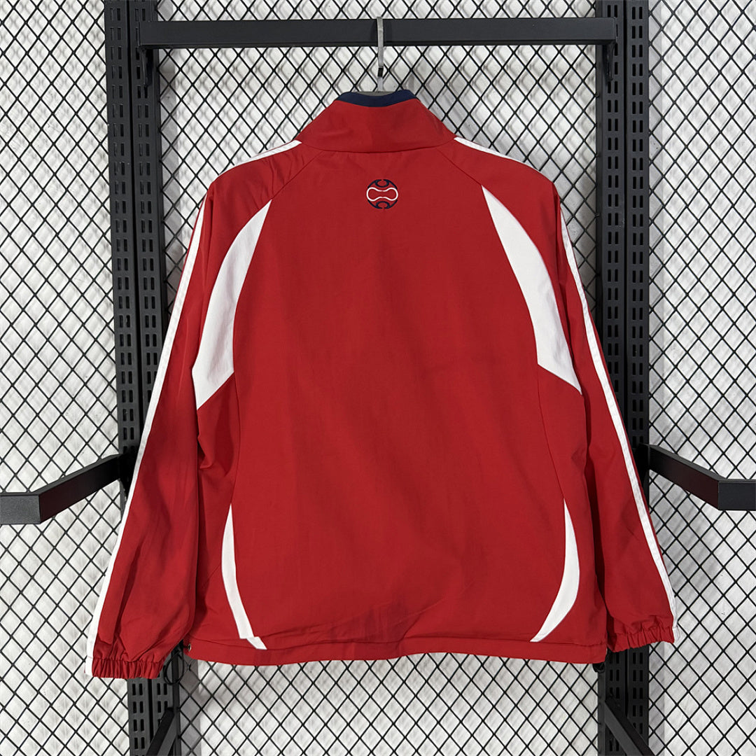 France Classic Red Training Windbreaker back