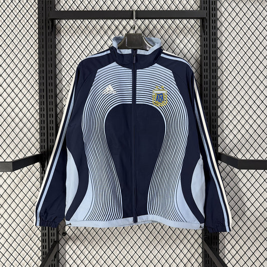 Argentina Classic Navy Blue Windbreaker front
