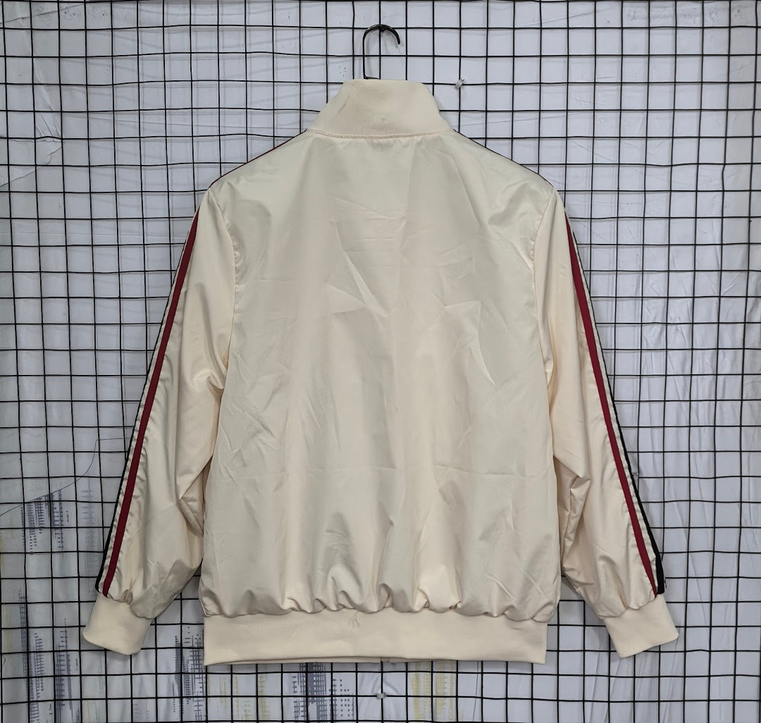 Flamengo 2025/26 Beige Waterproof Windbreaker back