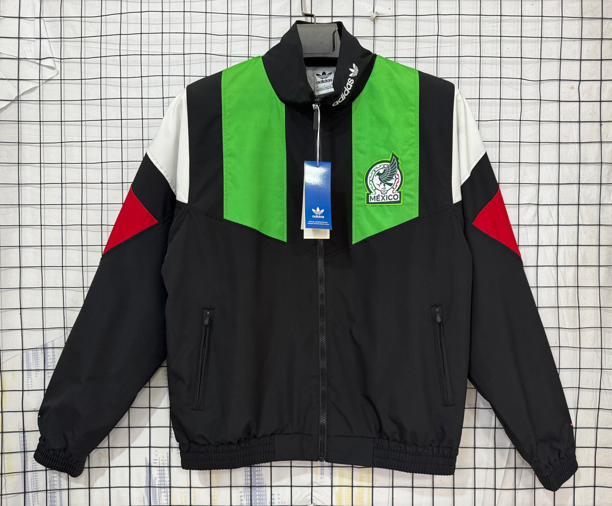 Mexico 2026 Black & Green Windbreaker - front view