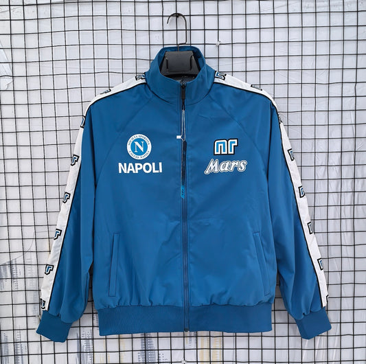 Napoli 1988/89 Blue Waterproof Windbreaker front