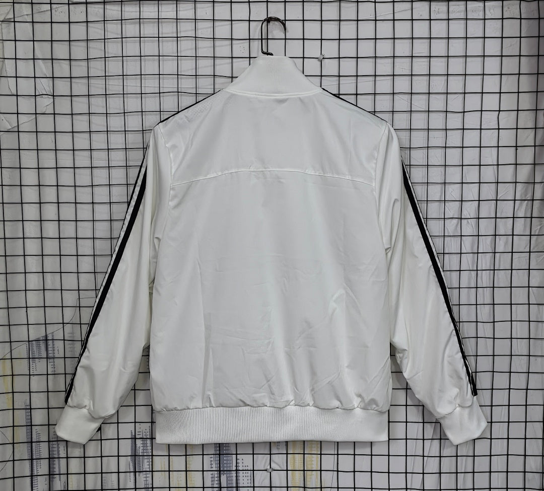 Real Madrid 2013/14 White Waterproof Windbreaker back