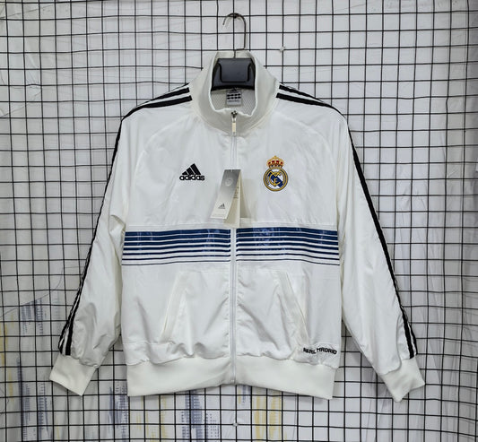 Real Madrid 2012/13 White Waterproof Windbreaker front