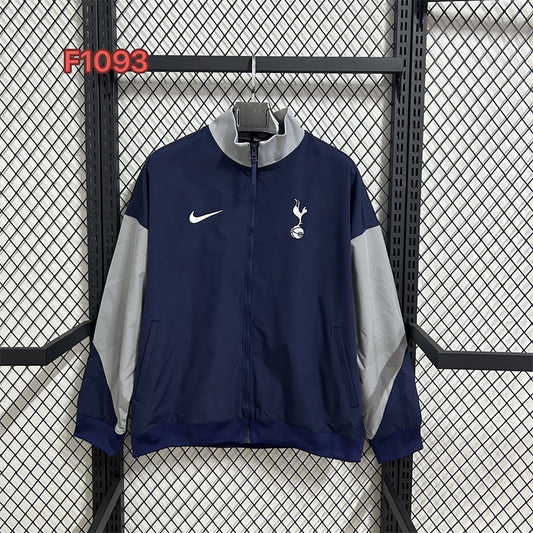 Tottenham Hotspur Navy Waterproof Training Windbreaker front