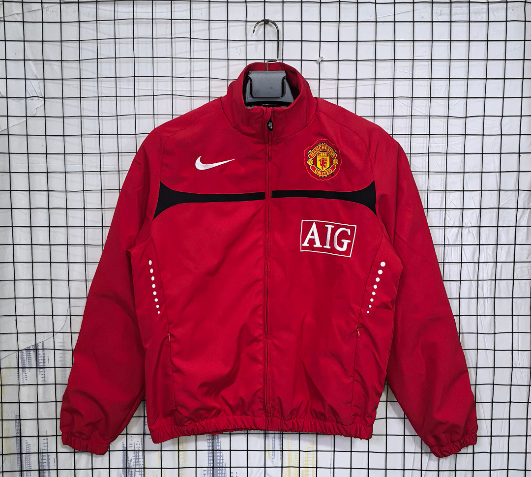 Manchester United 2010/11 Red Waterproof Windbreaker front