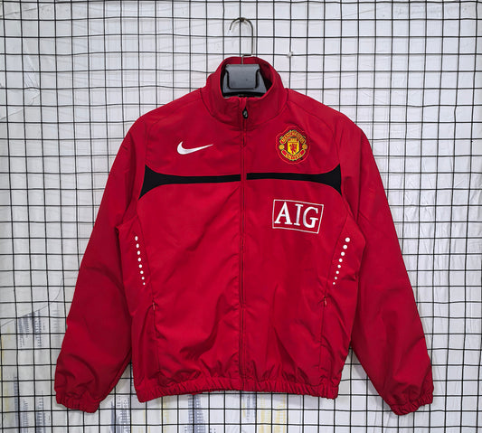 Manchester United 2010/11 Red Waterproof Windbreaker front