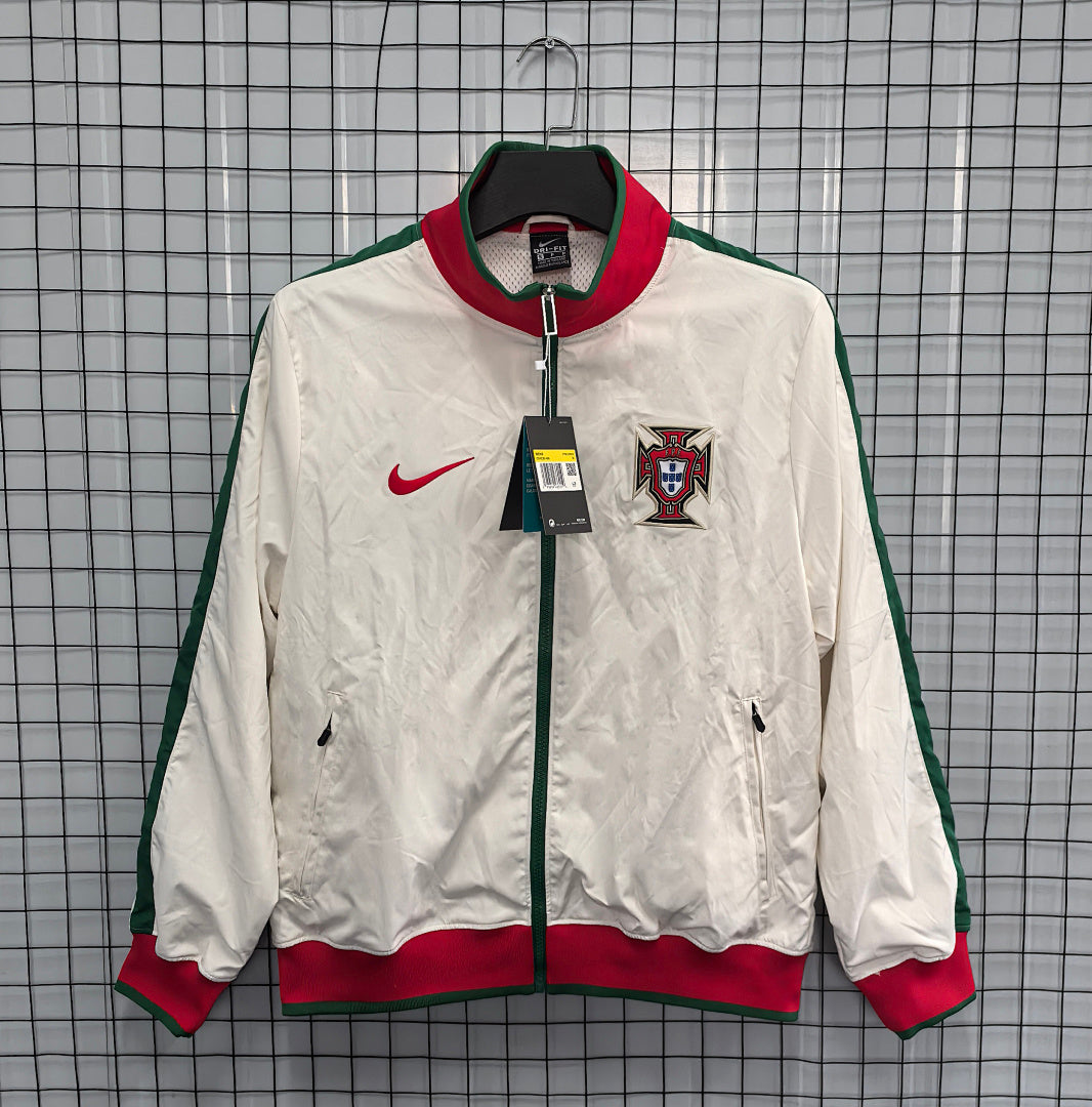Portugal 2010/11 White Waterproof Windbreaker front