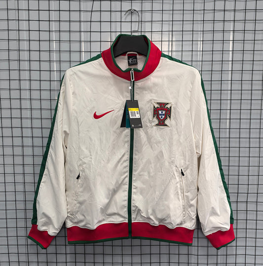 Portugal 2010/11 White Waterproof Windbreaker front