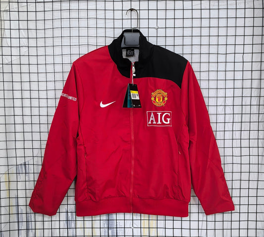 Manchester United 2007/08 Red Waterproof Windbreaker front