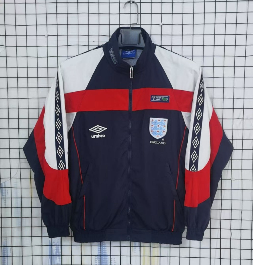 England 1998 Navy Windbreaker front