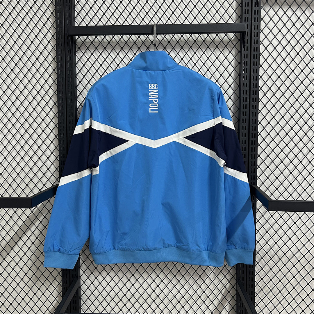 Napoli Blue Waterproof Windbreaker back