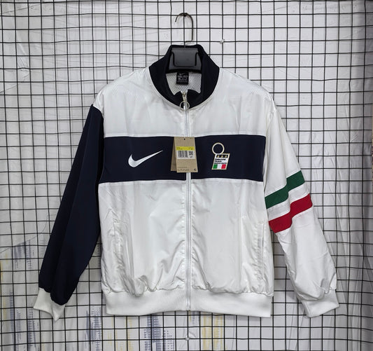 Italy 1996 White Waterproof Windbreaker front