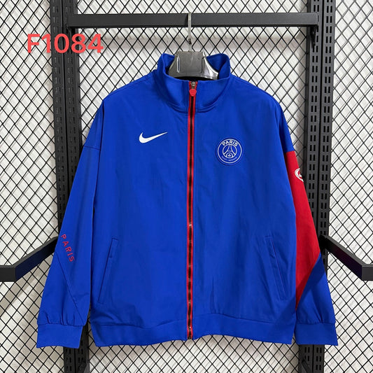 Paris Saint-Germain Blue Waterproof Windbreaker front