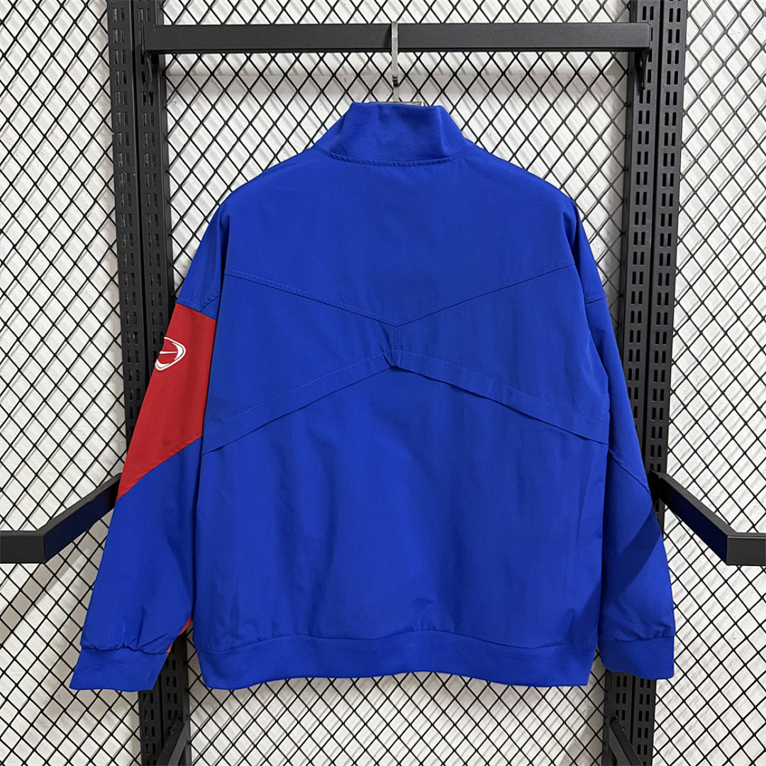 Paris Saint-Germain Blue Waterproof Windbreaker back