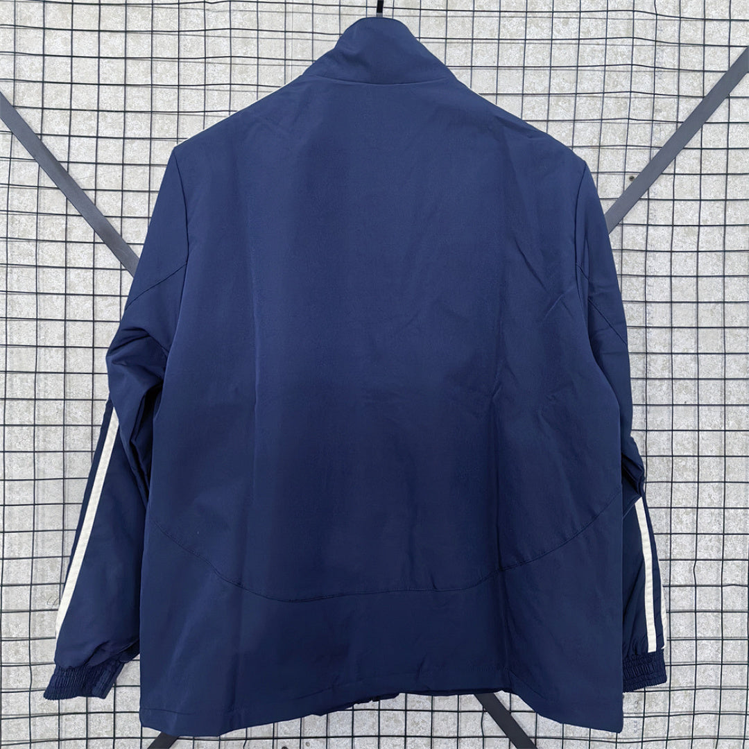 Chelsea Navy Waterproof Windbreaker back