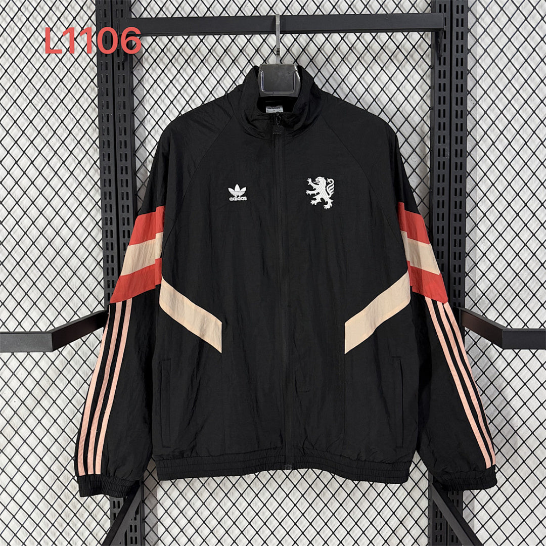 Lyon Black Training Windbreaker front