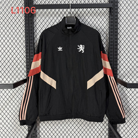 Lyon Black Training Windbreaker front