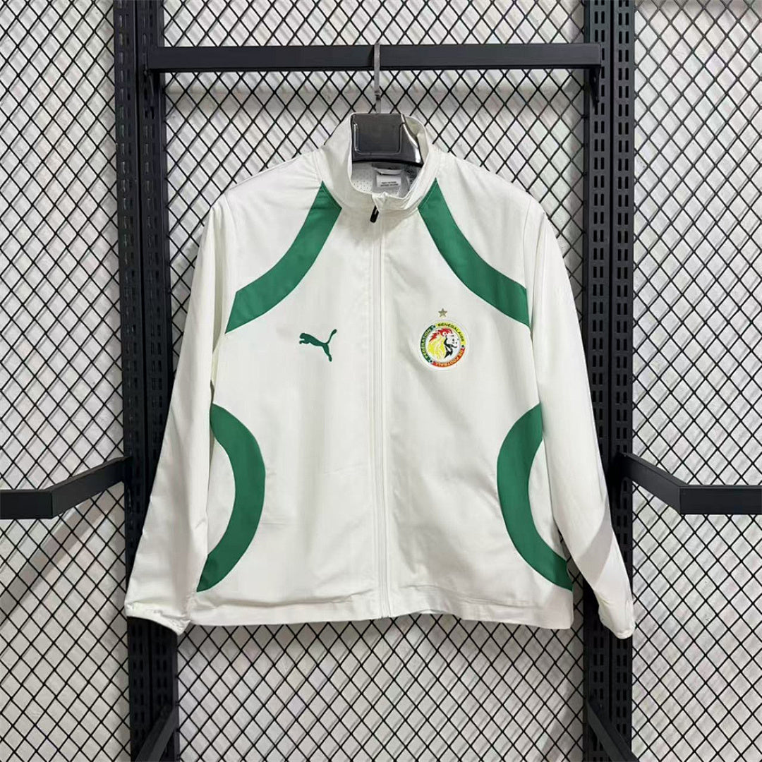 Senegal White Windbreaker front