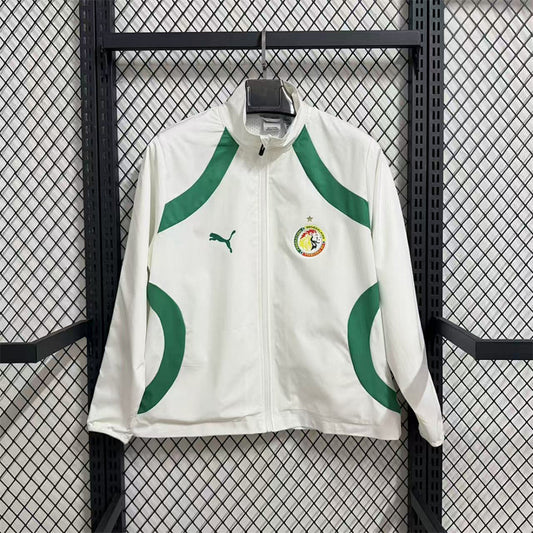 Senegal White Windbreaker front