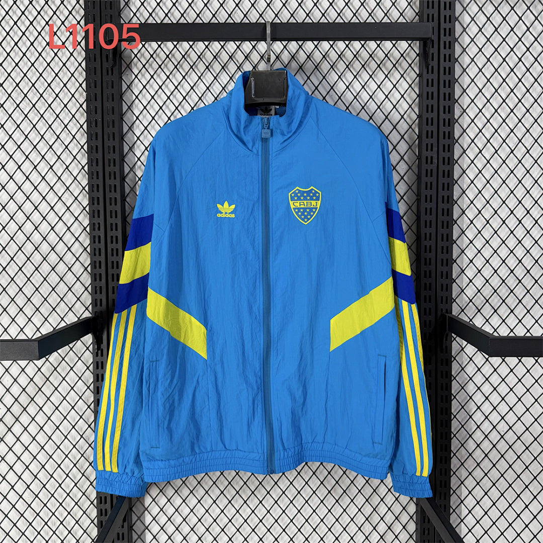 Boca Juniors Blue Training Windbreaker front