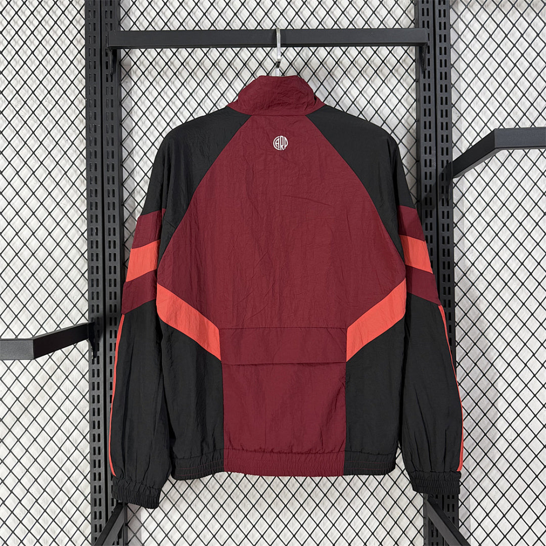 River Plate Burgundy Training Windbreaker back