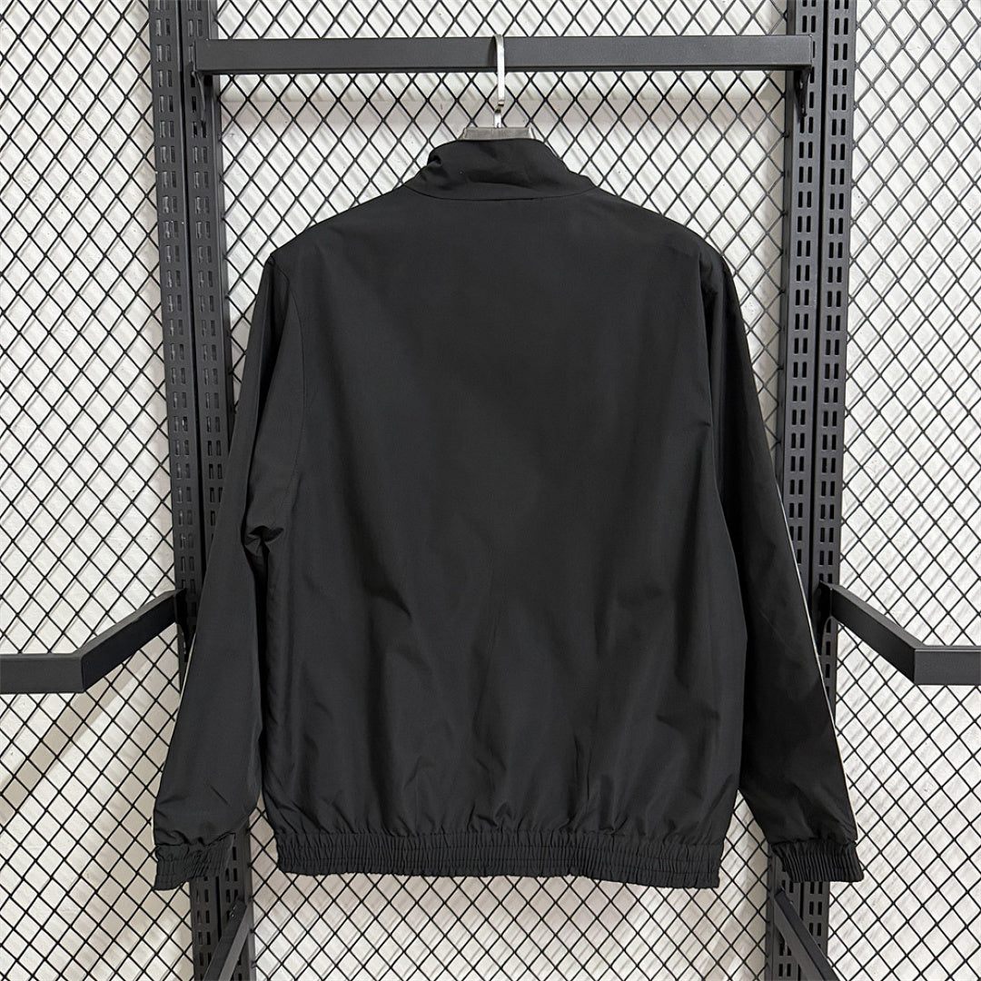Germany Red and Black Reversible Waterproof Windbreaker back
